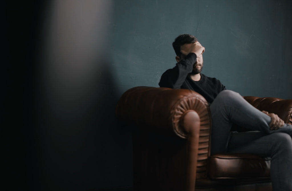 man with mental health problems